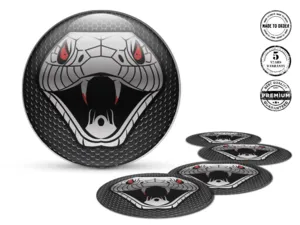 Hub Cap Sticker Style Plasma Flow Turbo Burst